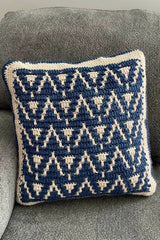 Peaks & Pillars Mosaic Pillow (Crochet)