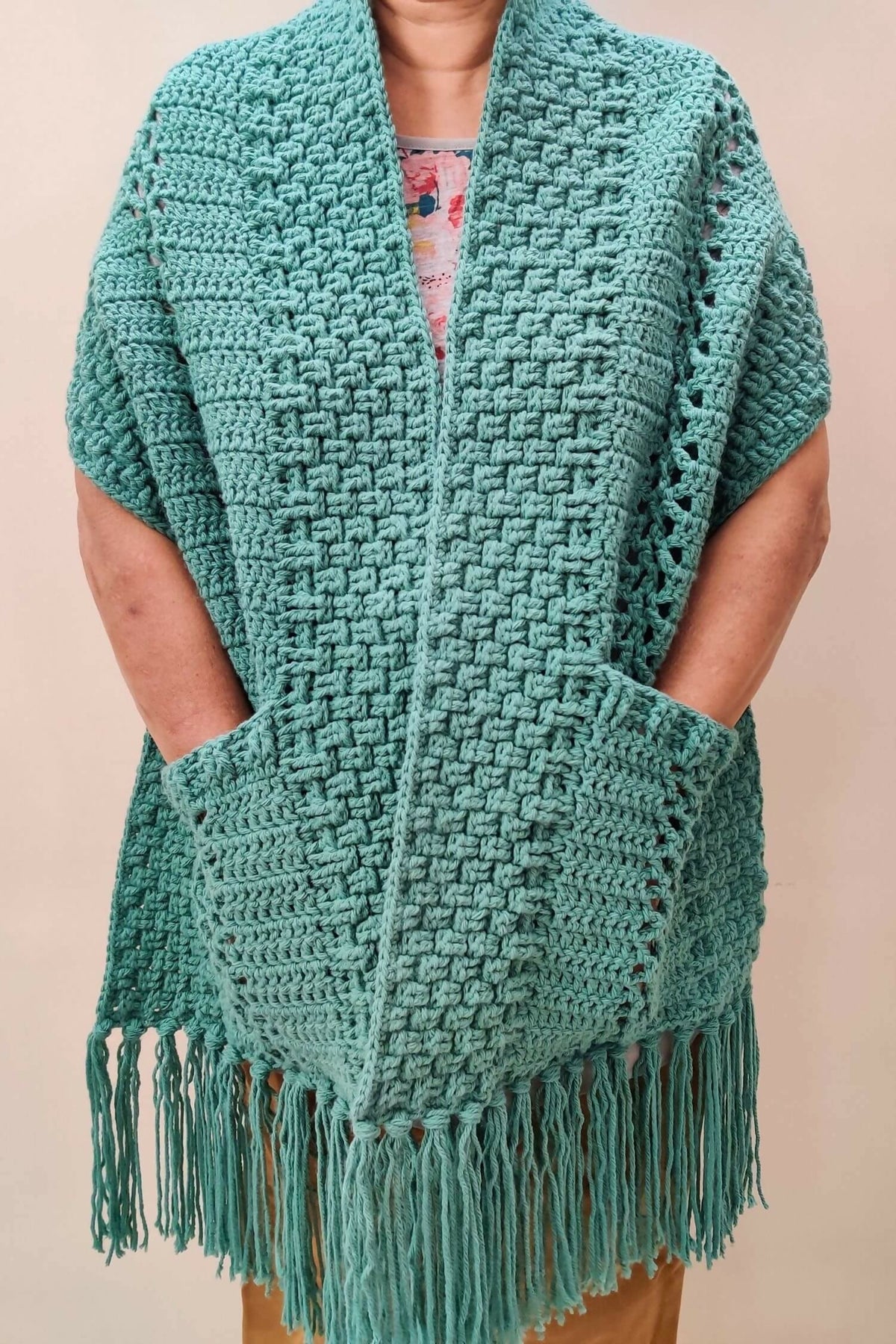 I Love Texture Pocket Shawl (Crochet)
